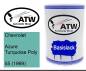 Preview: Chevrolet, Azure Turquoise Poly, 55 (1969): 500ml Lackdose, von ATW Autoteile West.